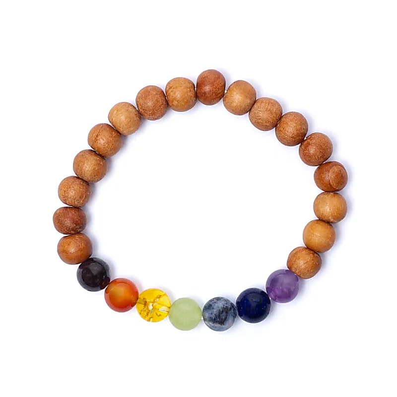 Armband Chakra Kadamholz elastisch www.klosterlaedchen.com