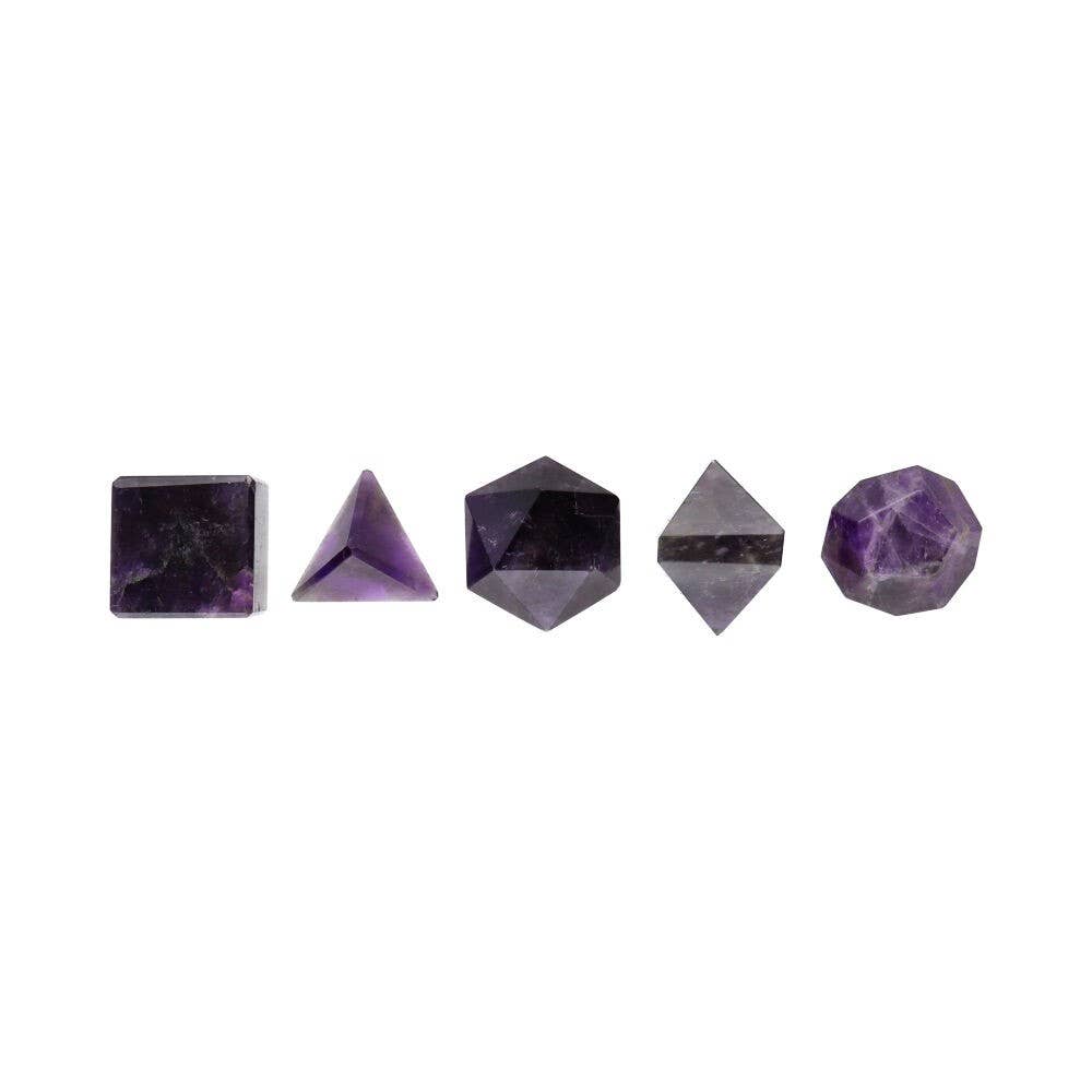 Platonische Formen in Amethyst, Heilige Geometrie