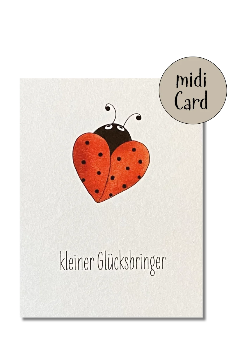 Midikarte kleiner Glücksbringer