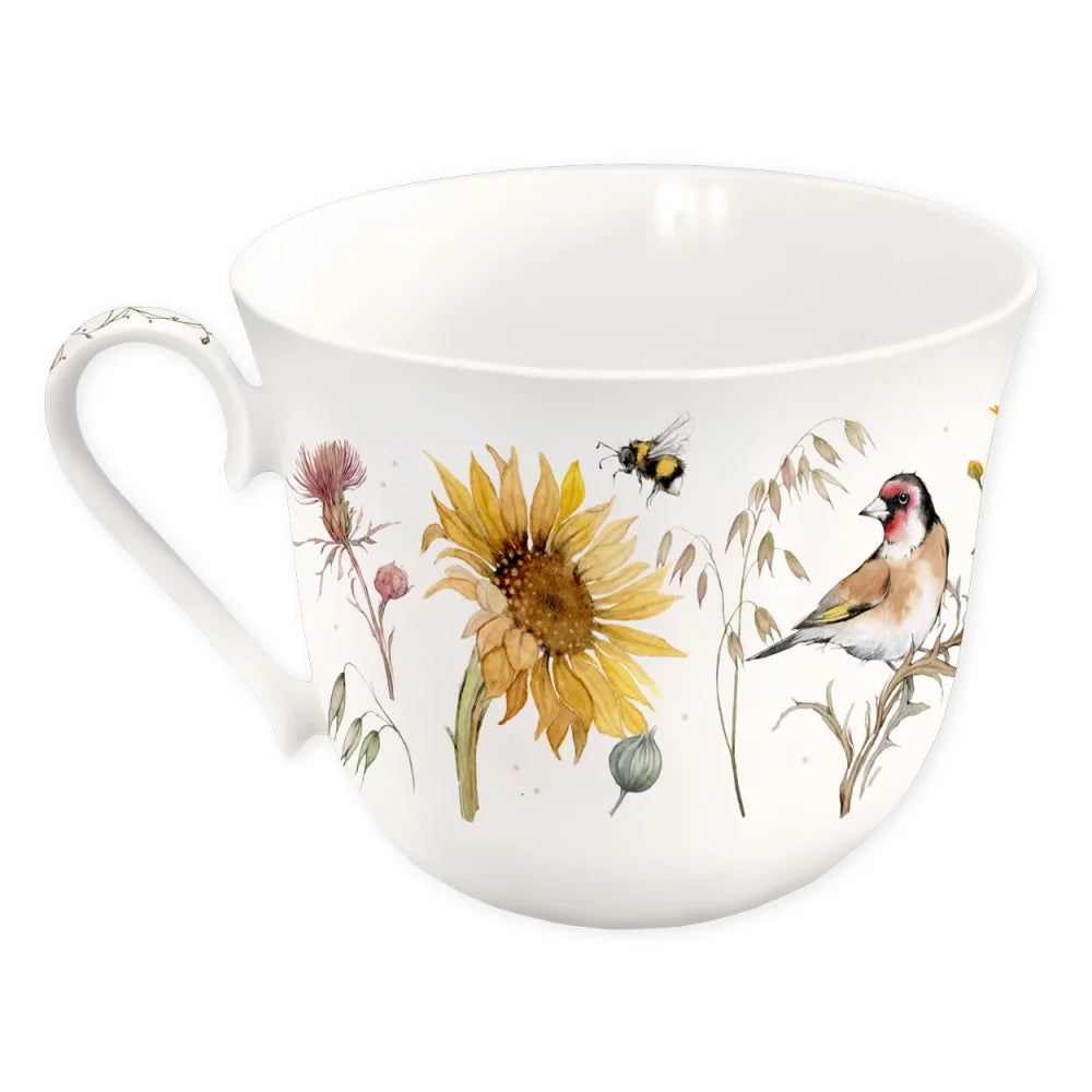 Tasse Sonnenblumen