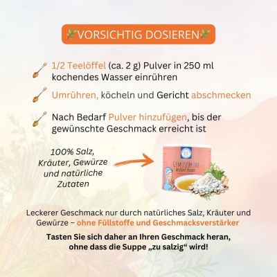 Gemüsesuppe herzhaft pikant 350g | Hildegard von Bingen