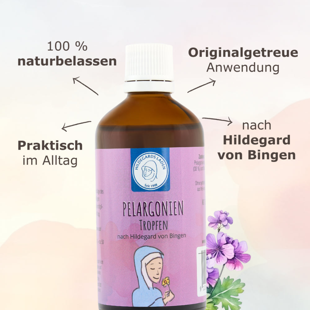 Pelargonien Tropfen 100ml | Hildegard von Bingen