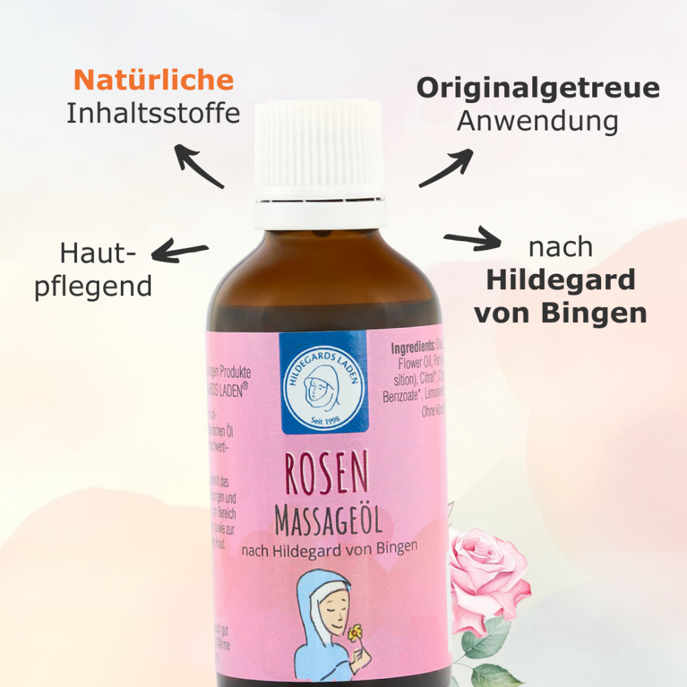 Rosen Massageöl 50ml | Hildegard von Bingen